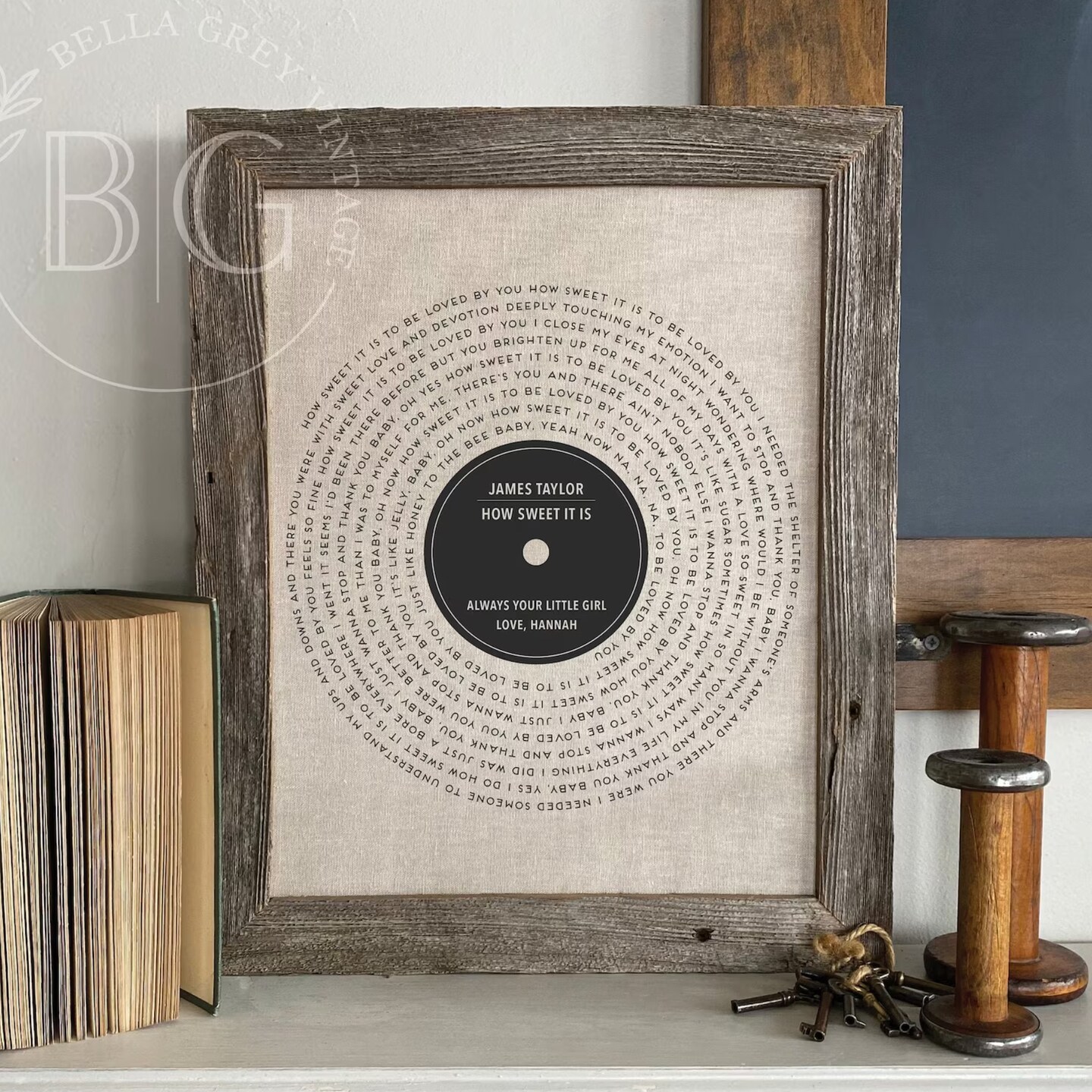 Father of the Bride Gift - Father Daughter Dance - Always Your Little Girl - Vinyl Record Song Lyrics - Gift for Daddy - Father's Day Gift