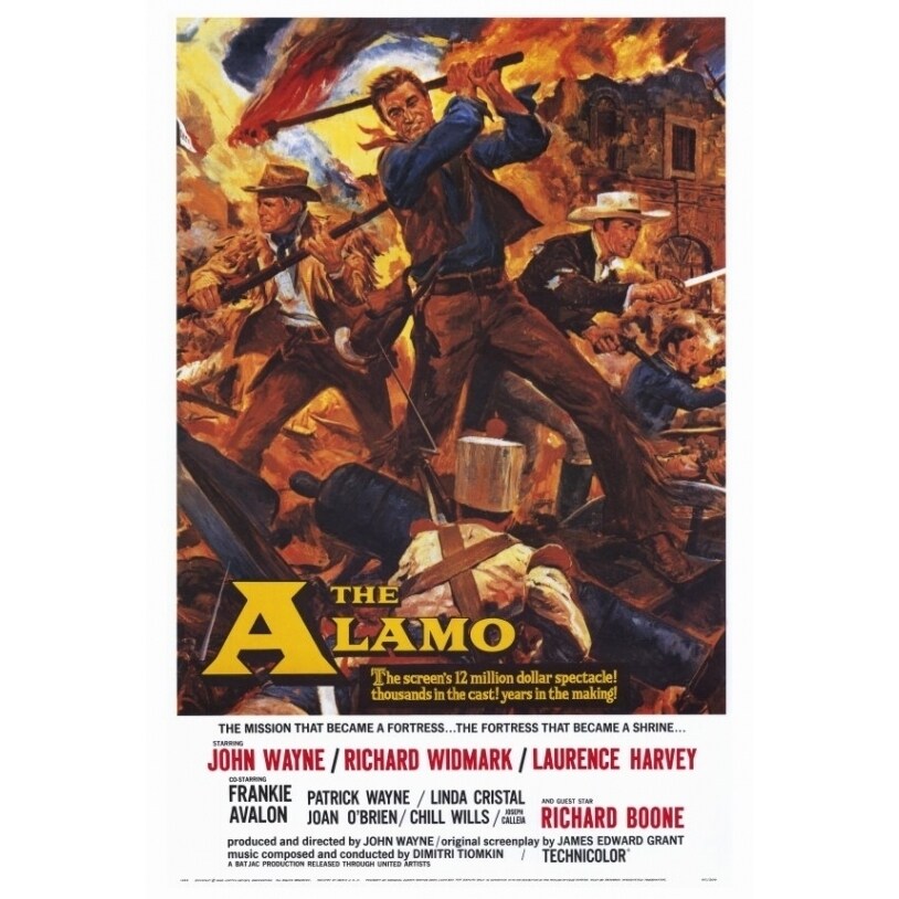 Pop Culture Graphics The Alamo Movie Poster Print (27 x 40) - Item  MOVEF3188