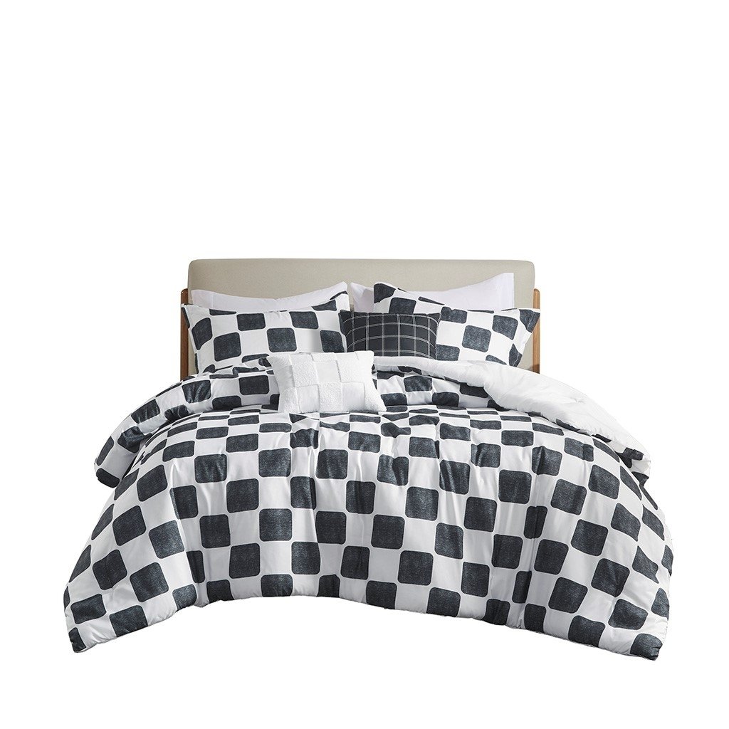 Gracie Mills Mariana Checkered Comforter Set - Grace-15804