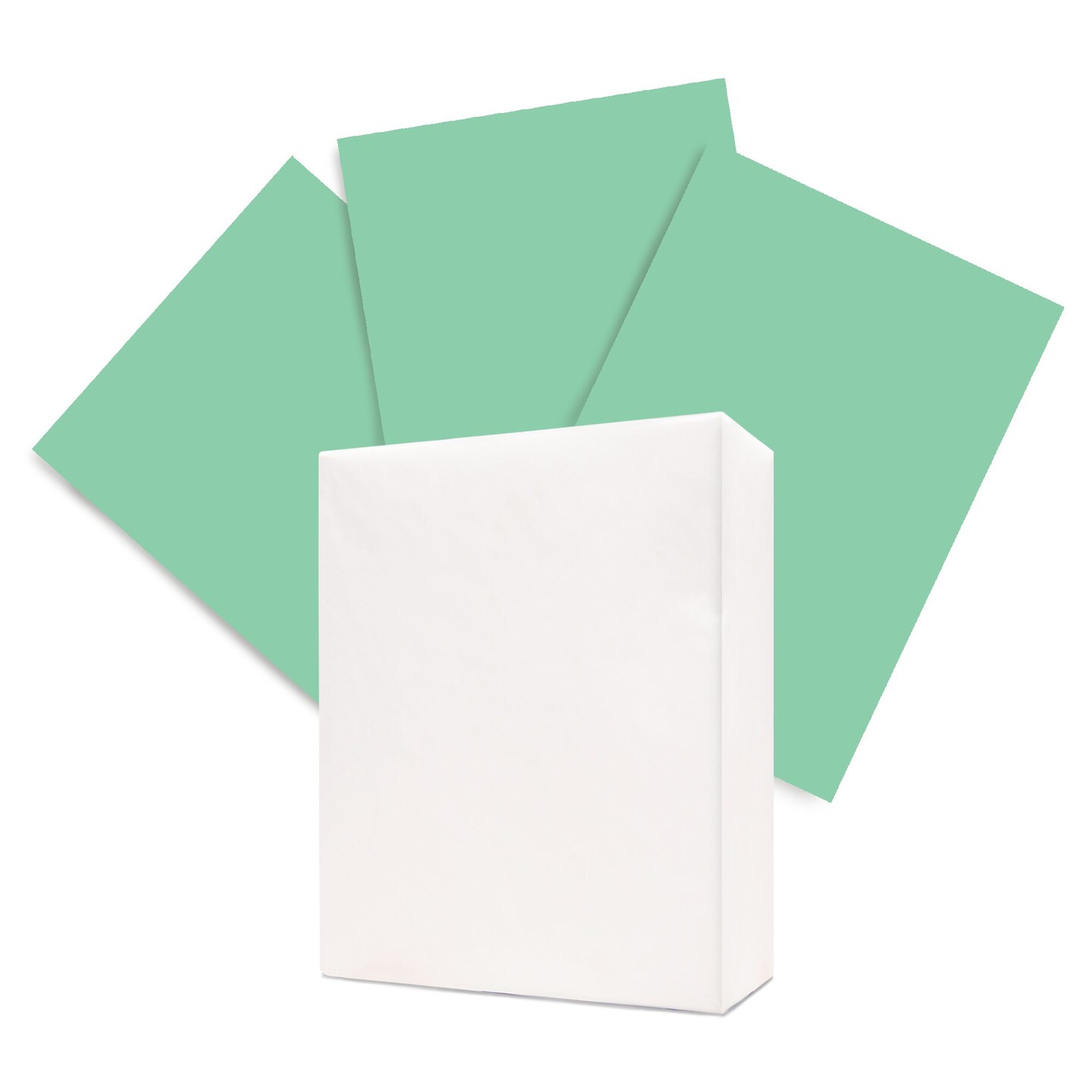 EAGLE COLOR (30% PCW) 8.5&#x22; X 11&#x22; Green Colored Copy Paper (500 Sheets/Ream)