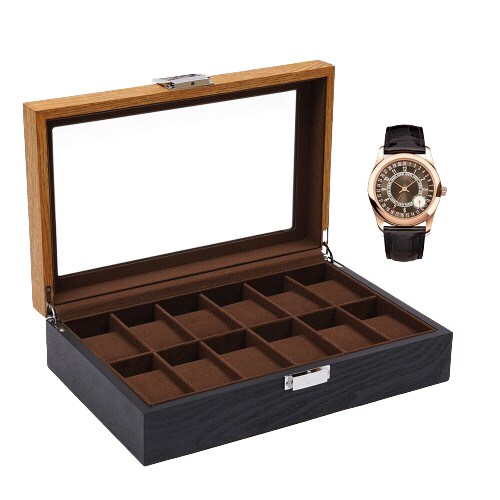 Kitcheniva 12 Slots Vintage Wooden Watch Box