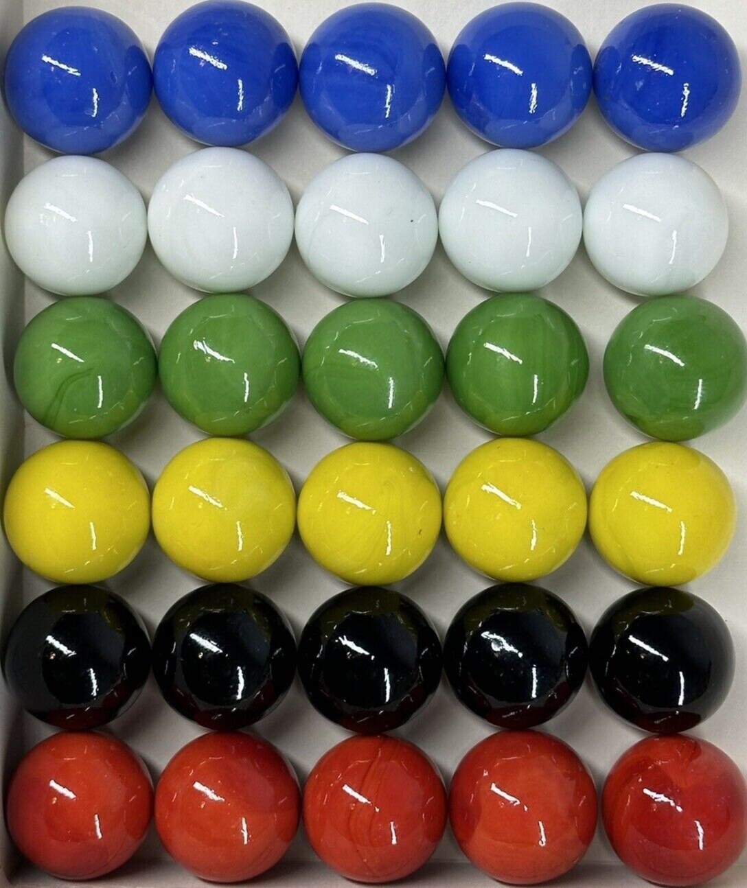 30 Glass Marbles 3/4 Inch (19mm) Replacement Aggravation Board Game Dirty Jokers