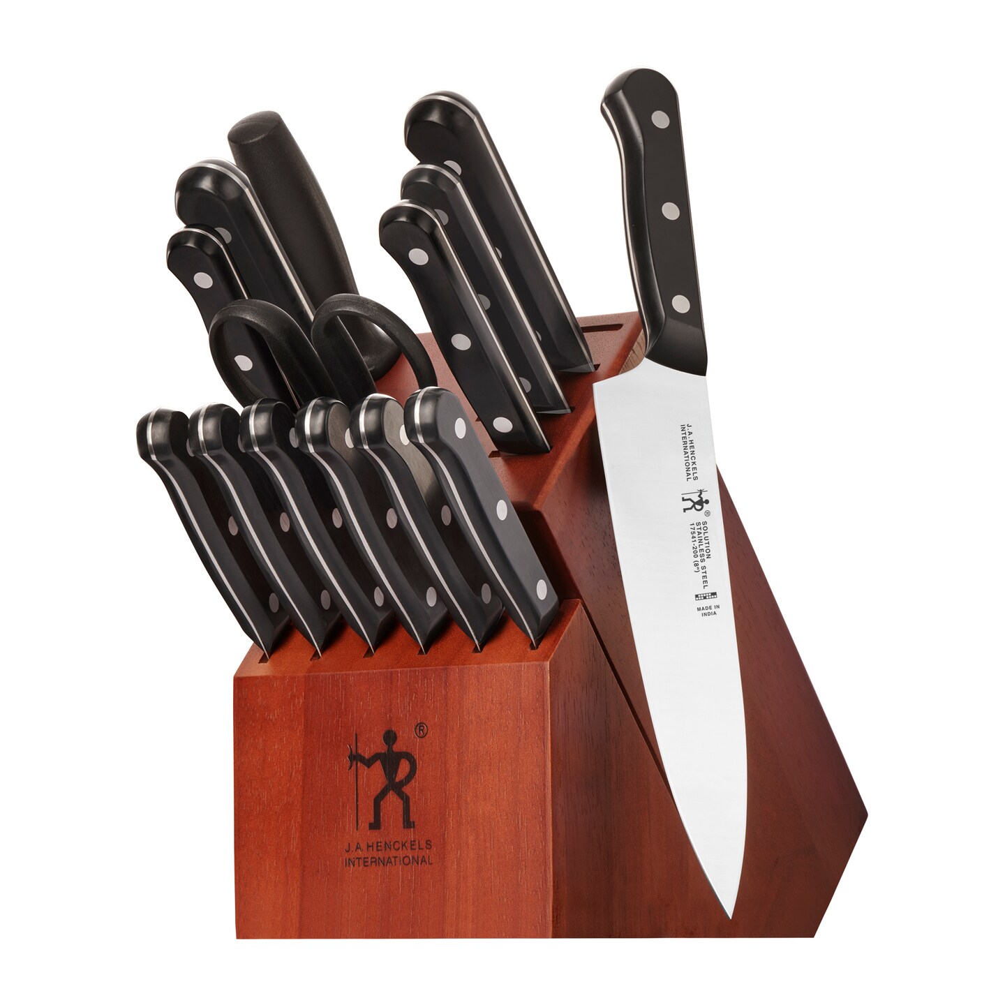 HENCKELS Solution Razor-Sharp 15-pc Knife Set, German Engineered Informed by 100+ Years of Mastery, Chefs Knife