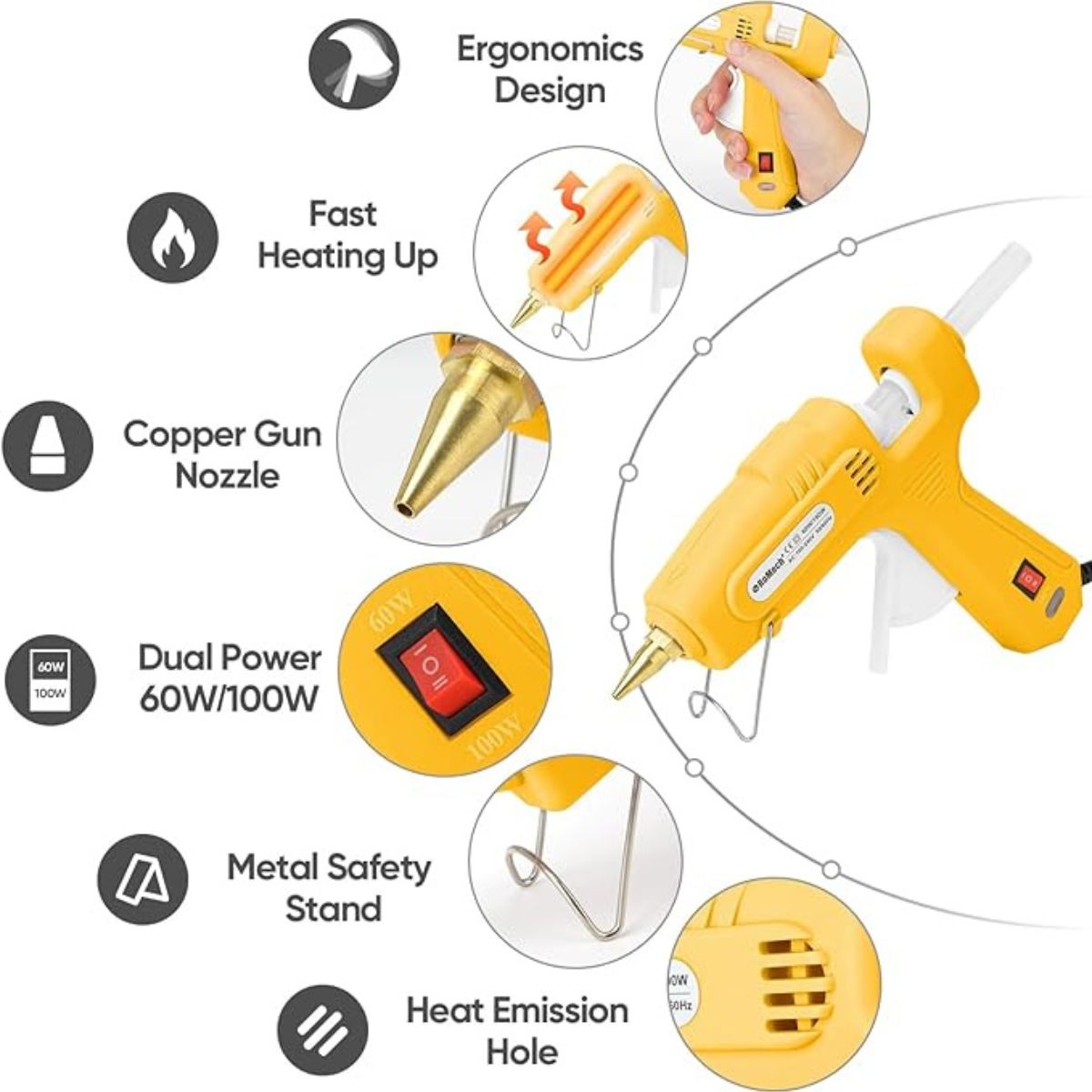 Sturdy Glue Gun with Glue Sticks