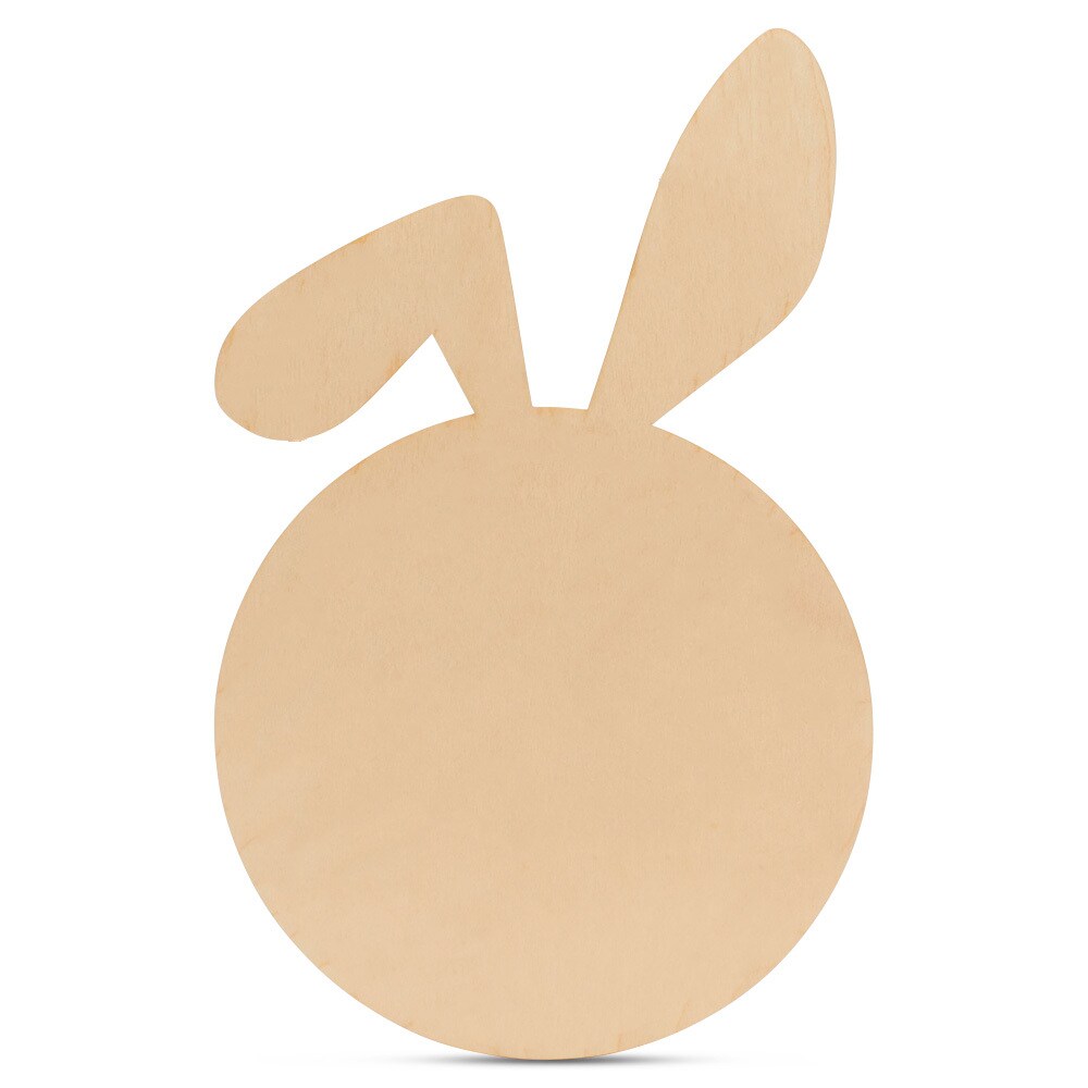 Unfinished Wood Bunny Coasters/Chargers 4"-13”, 1/8" Thick |Woodpeckers