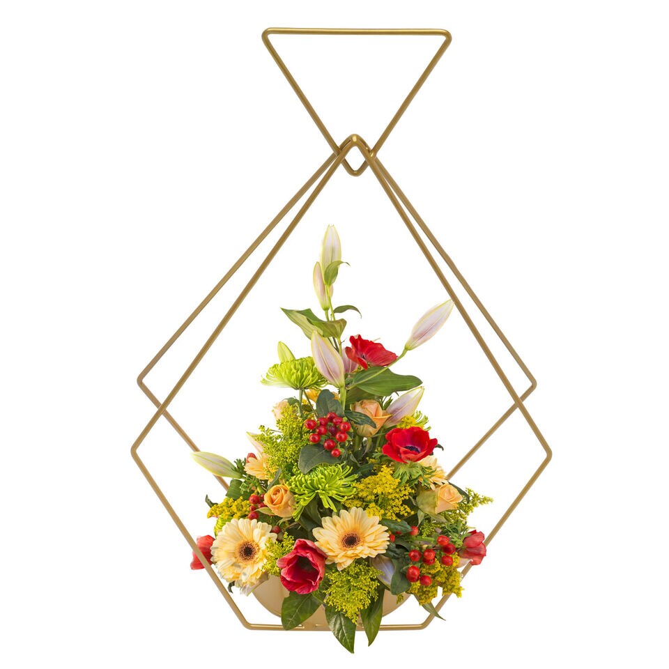 10 Pcs Metal Geometric Gold Centerpiece