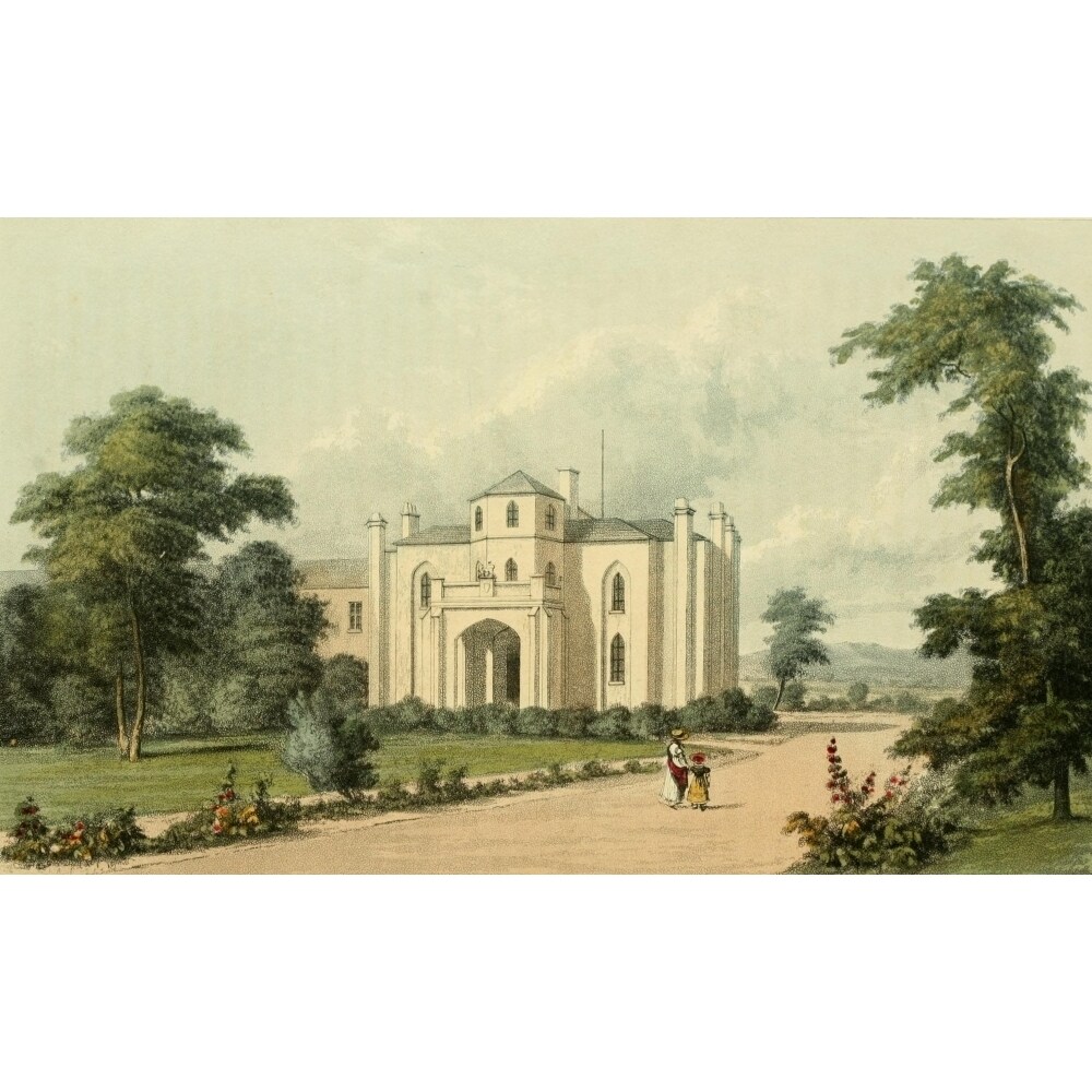 Posterazzi Repository of Arts 1817 Coleorton Hall Poster Print by  William Westall