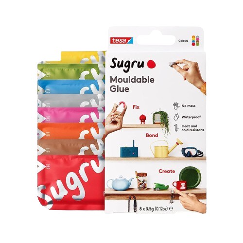 Sugru by Tesa Moldable Craft Glue for Indoor and Outdoor