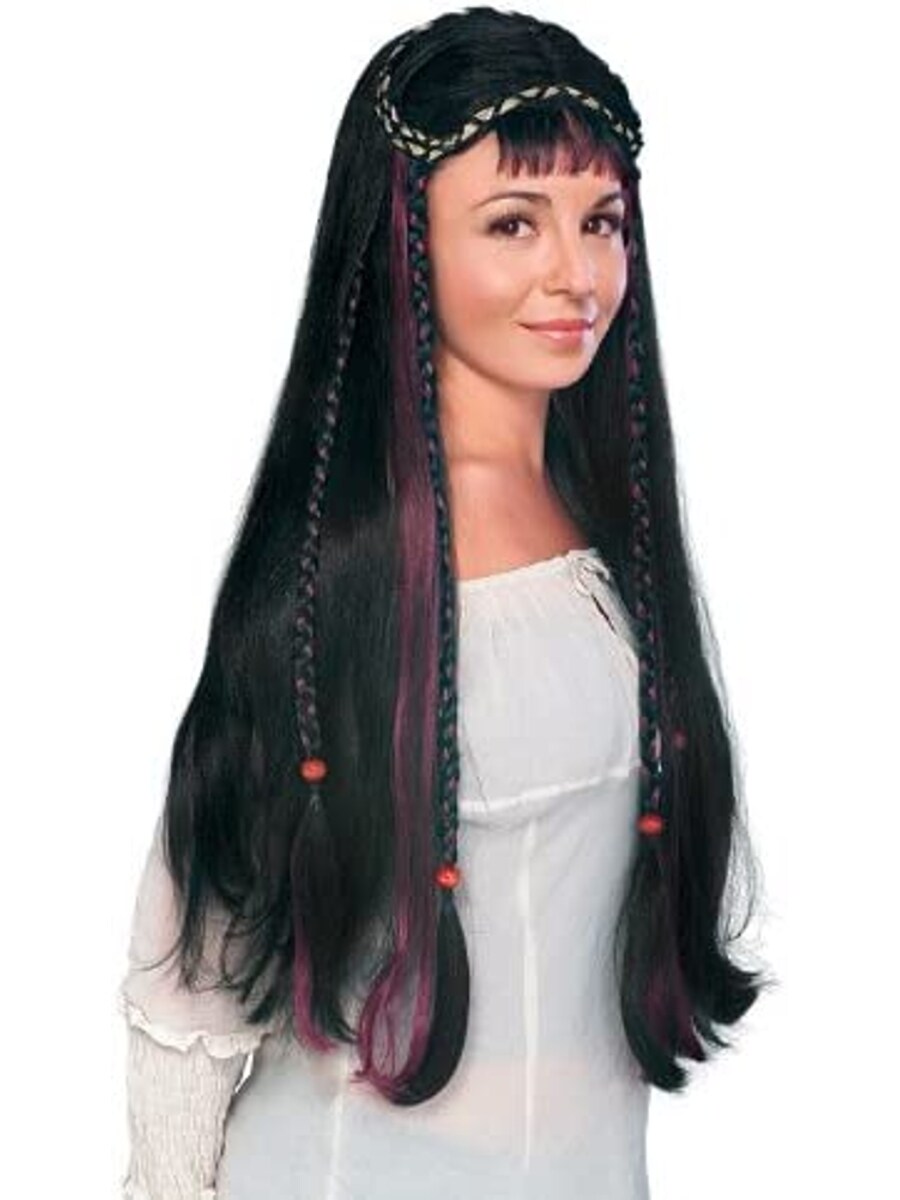 Renaissance Princess Braided With Beads Wig Women&#x27;s Costume Accessory
