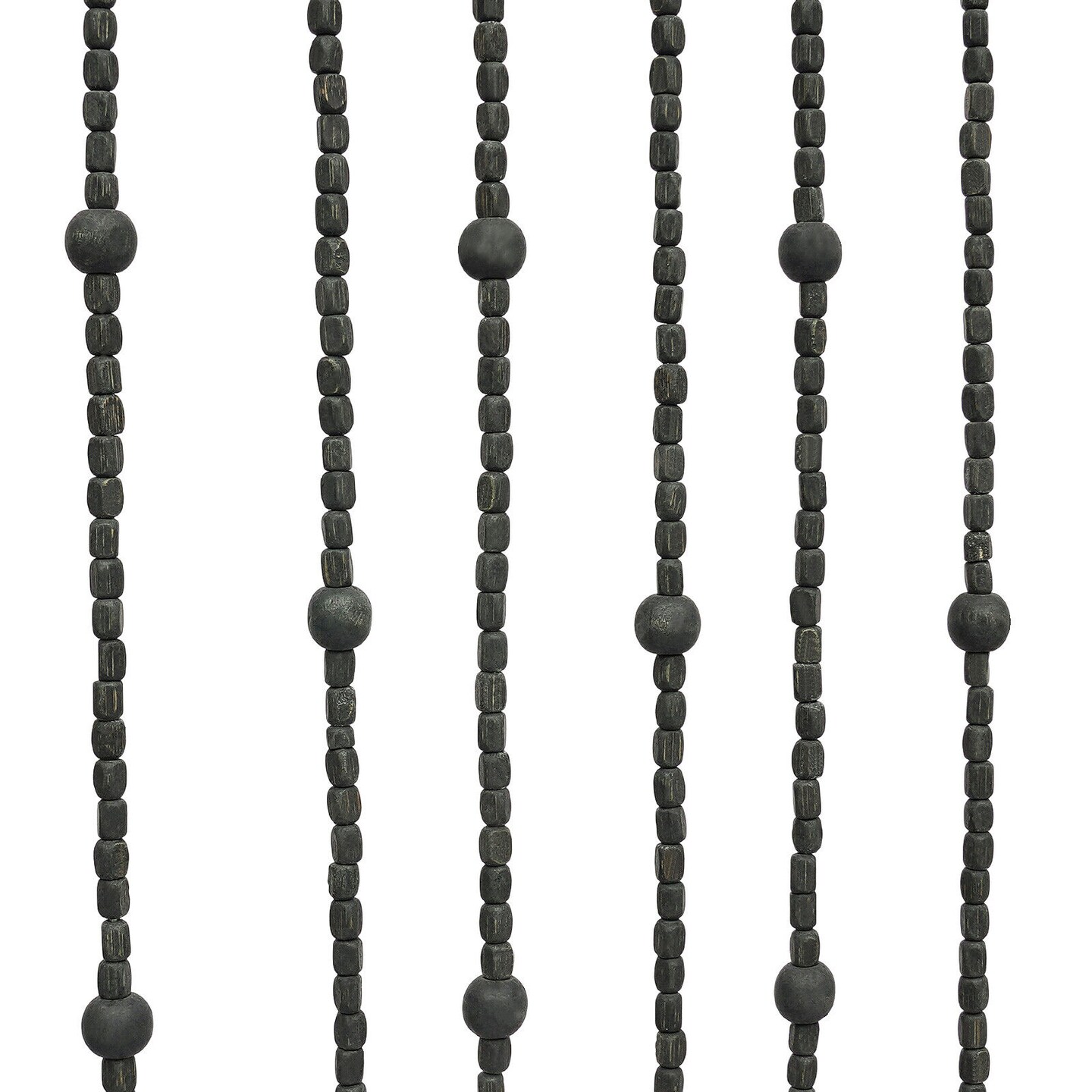 Kitcheniva Natural Wood Black Door Curtain Beads