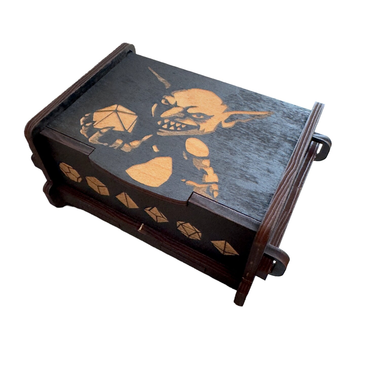 Dice Box - BLACK - Goblin 6x4x3 Dice Box - BLACK - Goblin 6x4x3