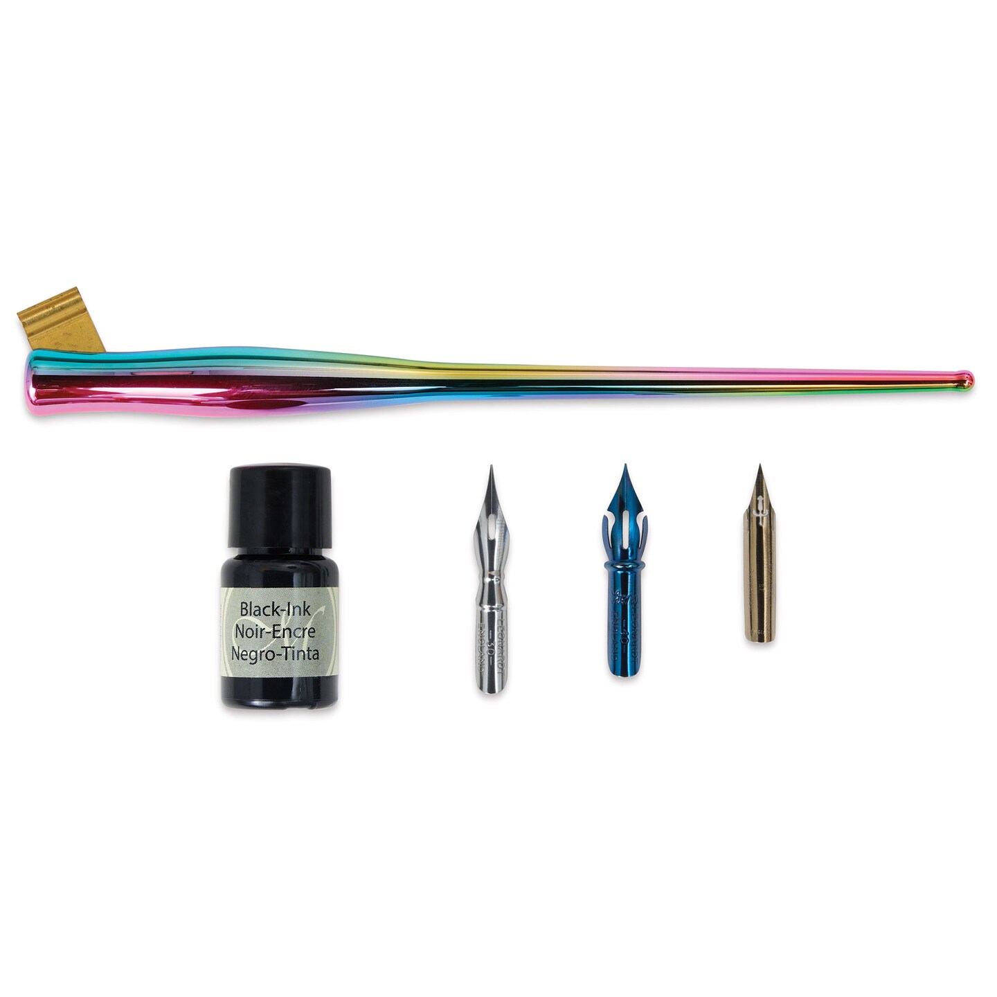 Manuscript Modern Calligraphy Oblique Pen Set - Rainbow Metallic