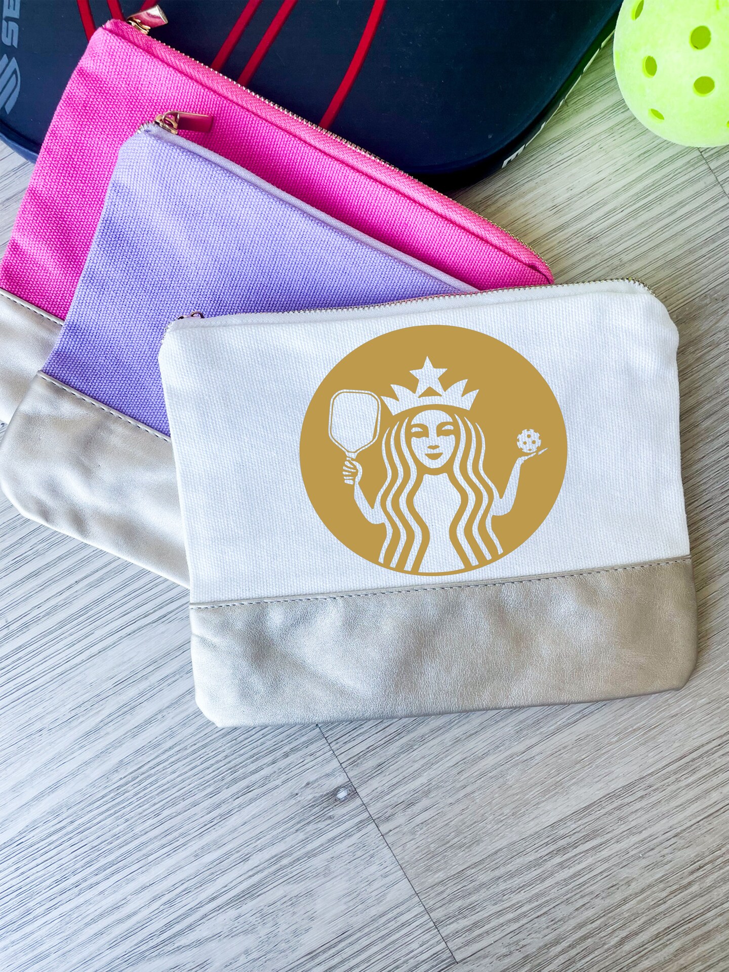 Starbuck Coffee Pickleball Bag, Pickleball Makeup Bag, Pickleball ...