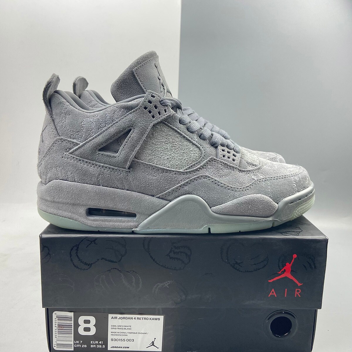 Kaws x Shoes Jordan 4 Gray Suede MakerPlace by Michaels