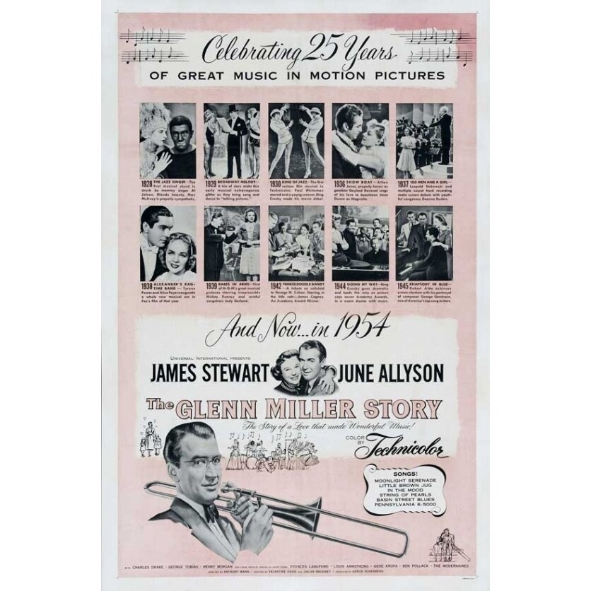 Pop Culture Graphics The Glenn Miller Story Movie Poster Print (27 x 40) - Item  MOVIJ2194