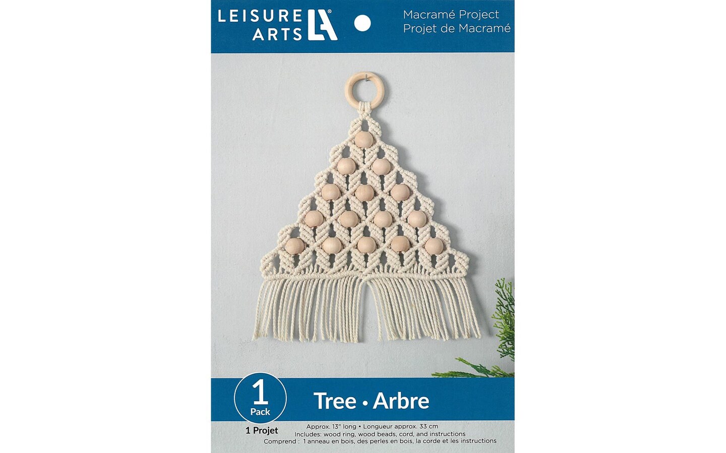 Leisure Arts Macrame Kit Tree, Macrame Kits for Adults Beginners, Macrame Plant Hanger Kit, Macrame Beginners Kit, Macrame Kit, Diy Macrame Kit, Macrame Kit Beginner