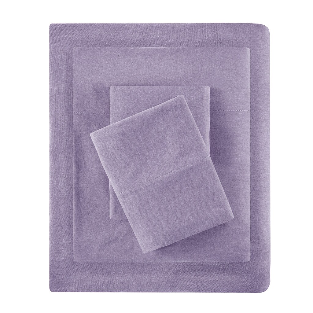Gracie Mills All-Season Jersey Knit Sheet Set Grace-5049 Cotton Blend Twin Size