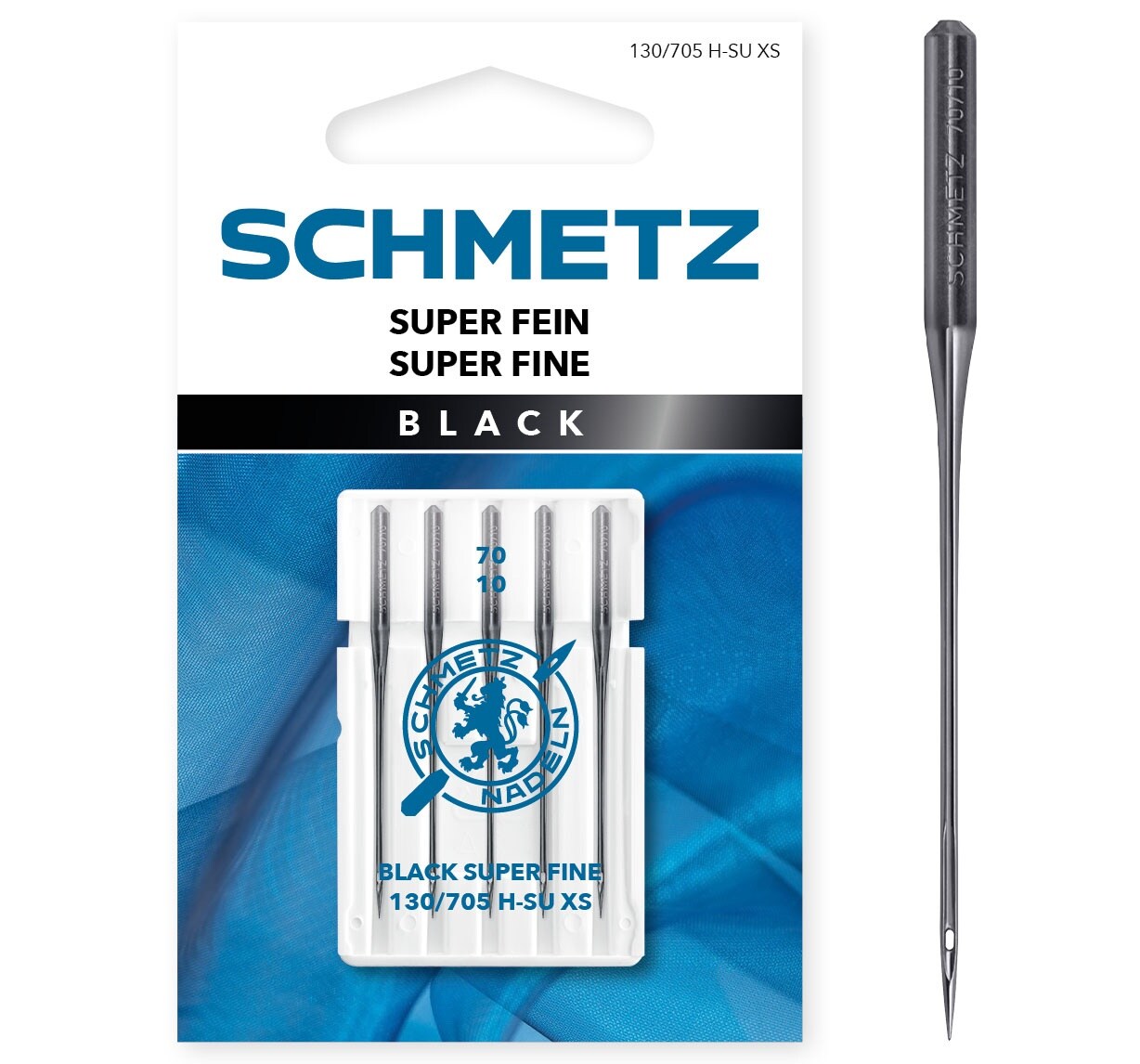 Schmetz Black Super Fine Machine Needles-Size 70/10 5/Pkg