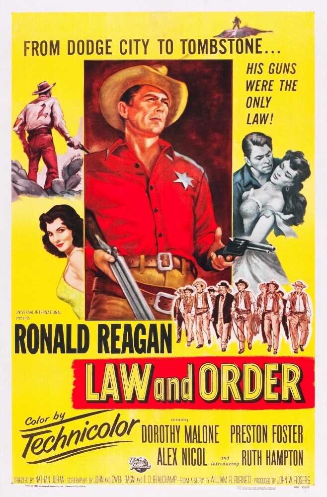 Posterazzi Law And Order Center: Ronald Reagan On Poster Art 1953. Movie Poster Masterprint
