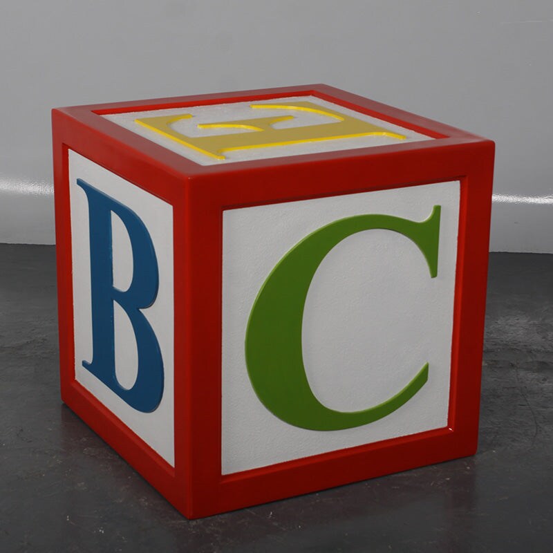 Letter Block Alphabet 24&#x22; Over Sized Statue