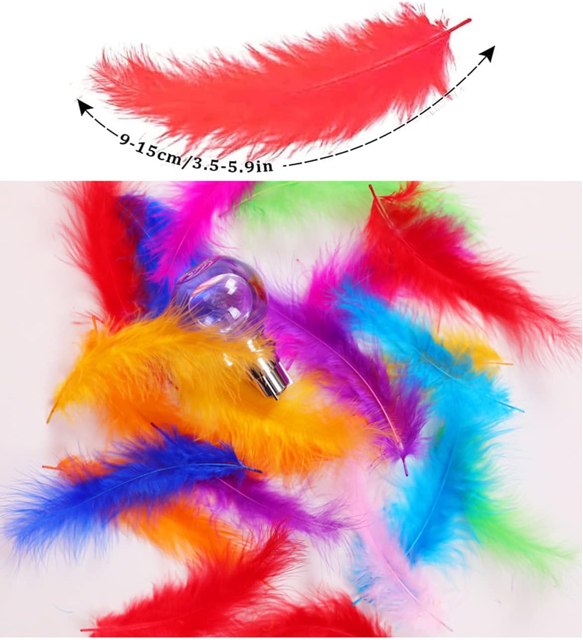 Assorted Colors Soft Feathers