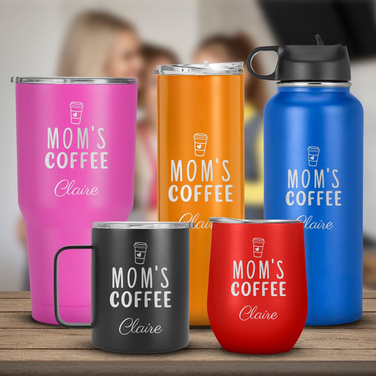 Engraved Moms Coffee Mug The Perfect Custom Name Funny Mothers Day