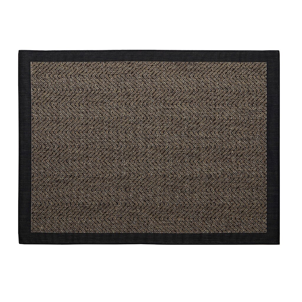 Gracie Mills   Jennings Classic Textured Chevron Indoor/Outdoor Rug - GRACE-13410