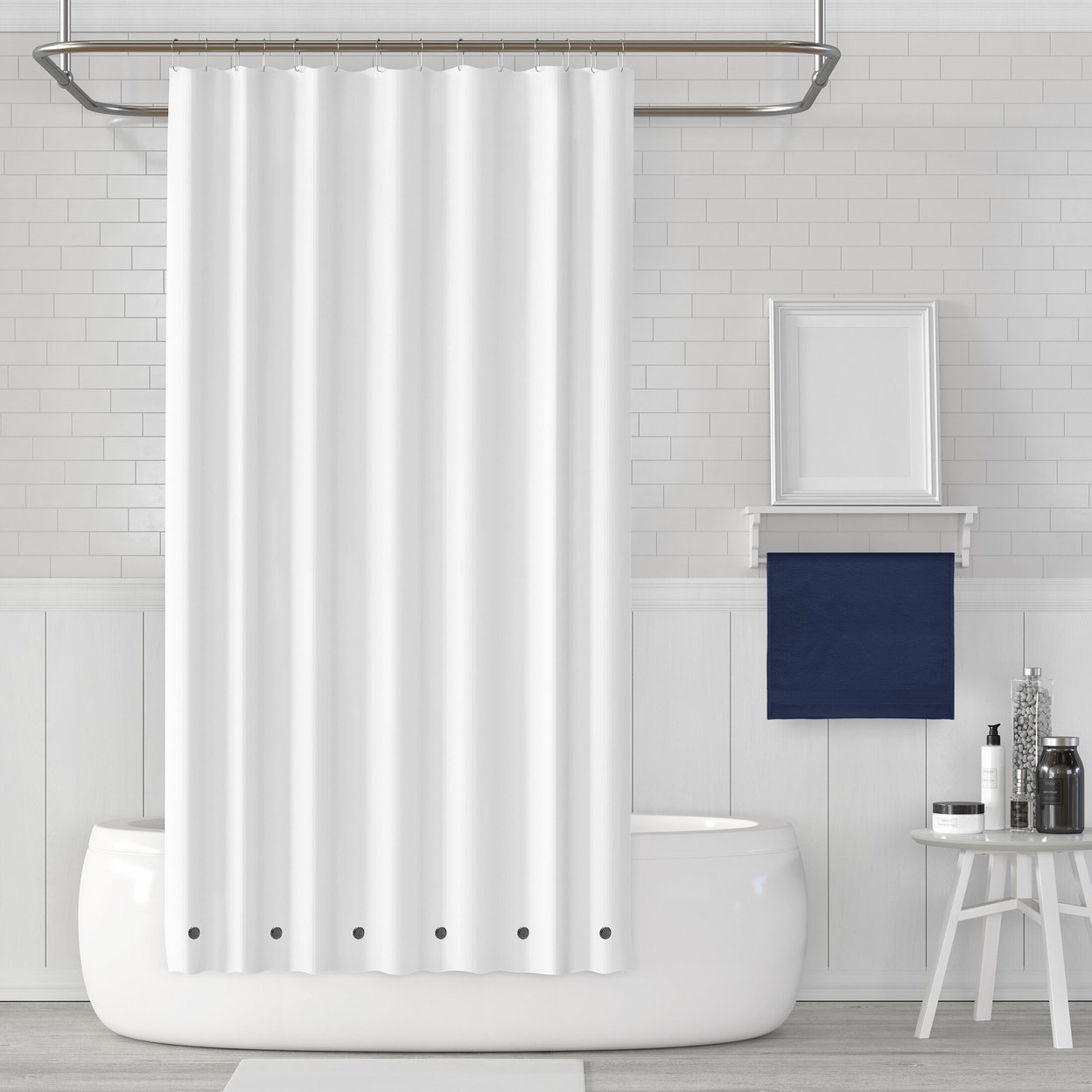 Lightweight Shower Curtain Liner Multi-Pack Vinyl Peva 72X72 In