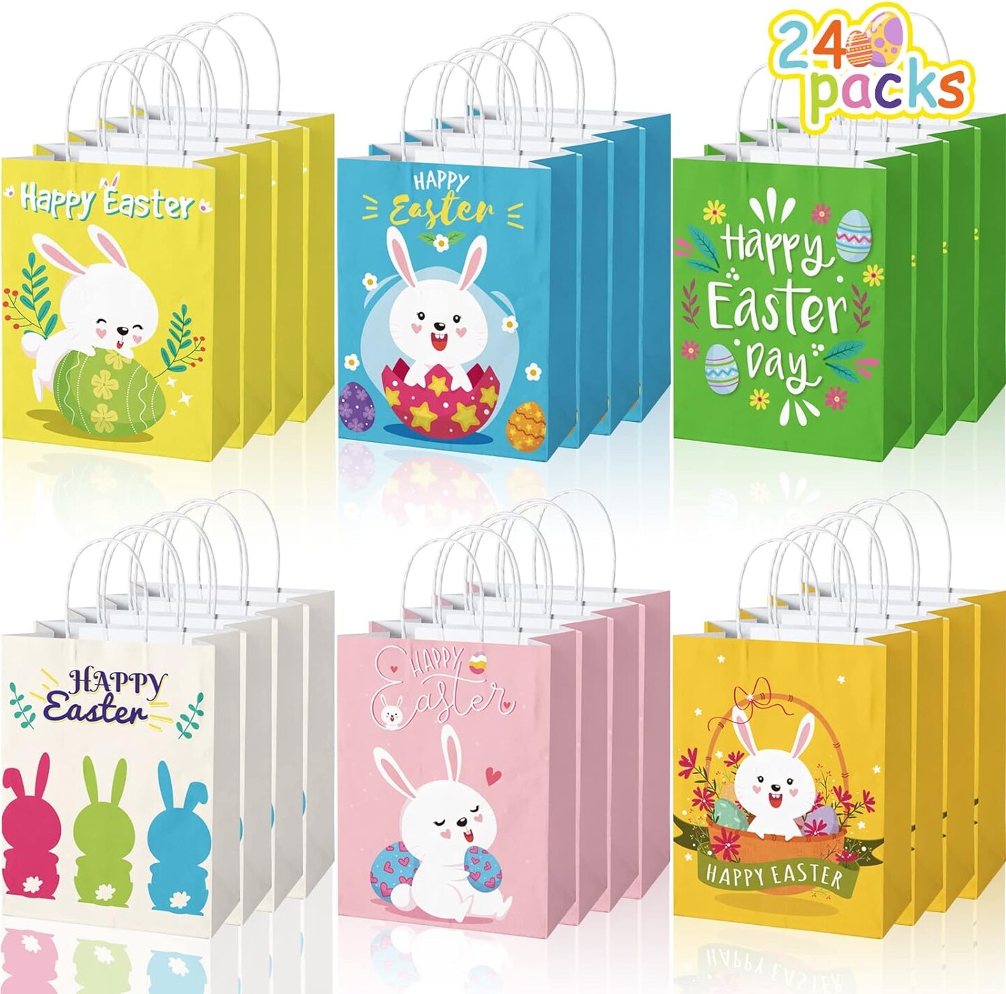 Easter Hunt Decorated Favor Bags 24 Pcs | Michaels