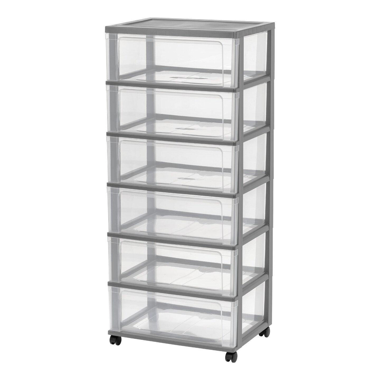 IRIS 6 Drawer Wide Chest, 1 Pack, Gray