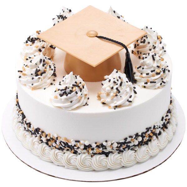 Gold Smooth Grad Hat Layon