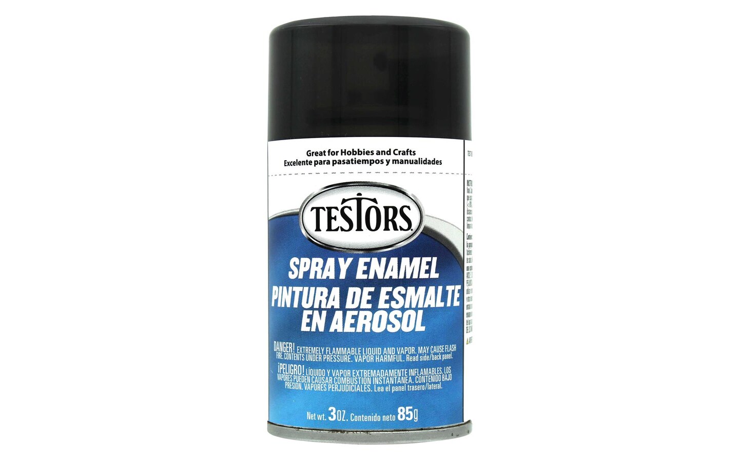 Testors Enamel Spray Paint 3oz Trans Black