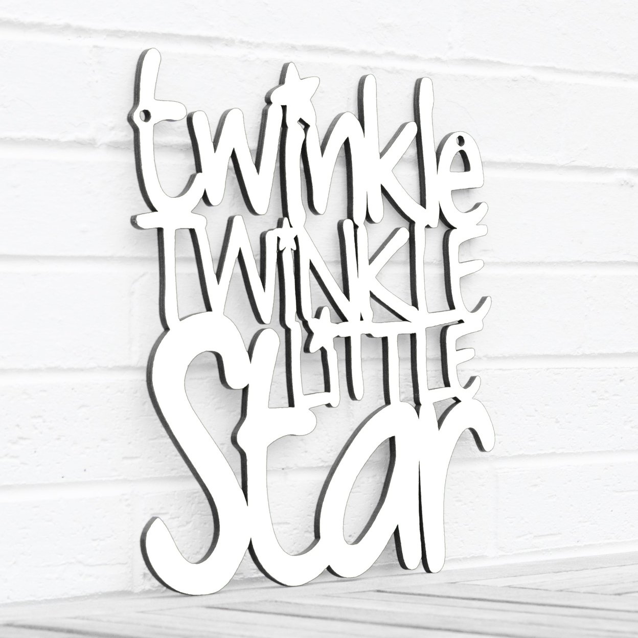 Spunky Fluff Twinkle Twinkle Little Star Nursery Rhyme Song Lyrics Art