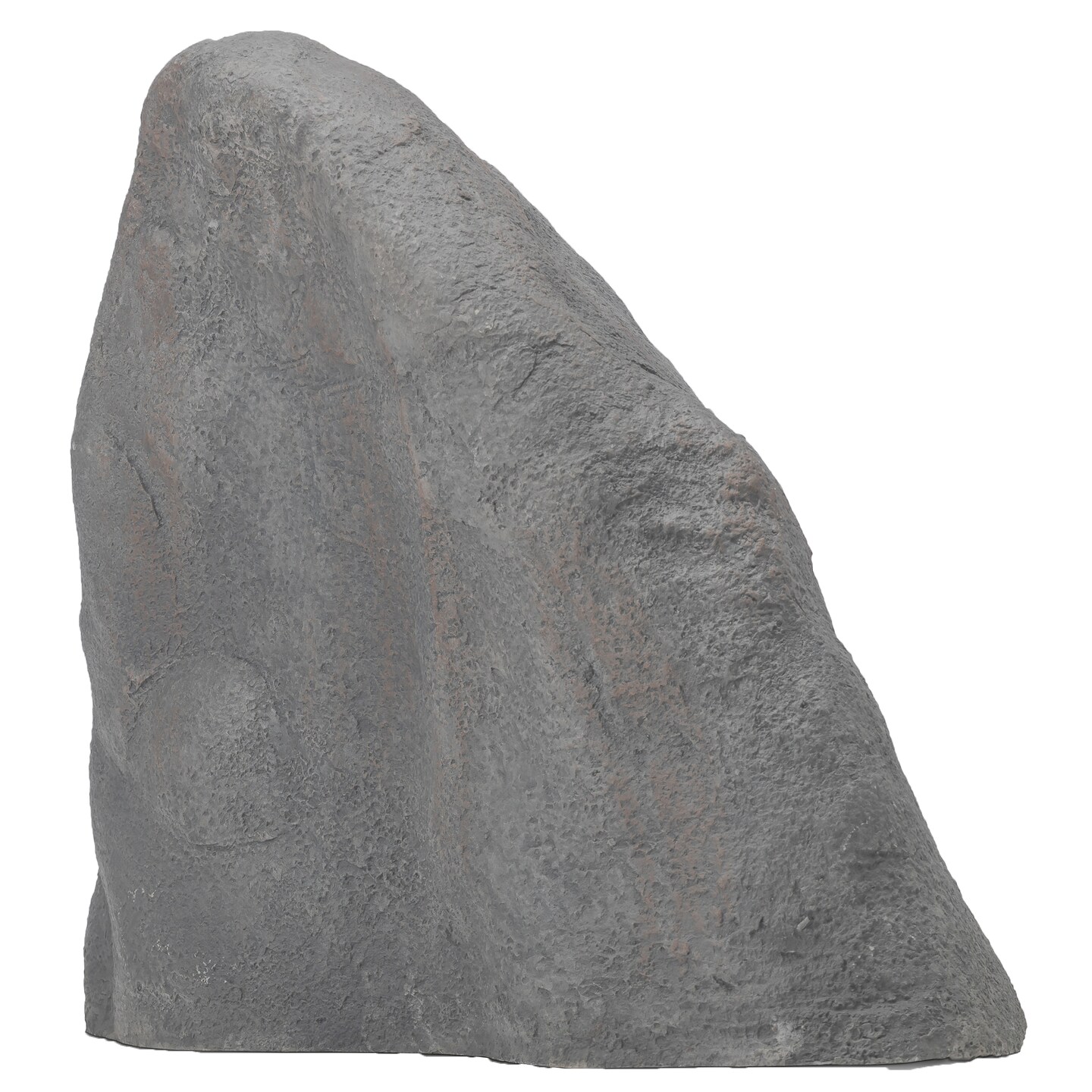 Decorative Outdoor Weather-Resistant Artistic Artificial Faux Stone Rock, Garden Patio Granite Grey Fiberglass Stone