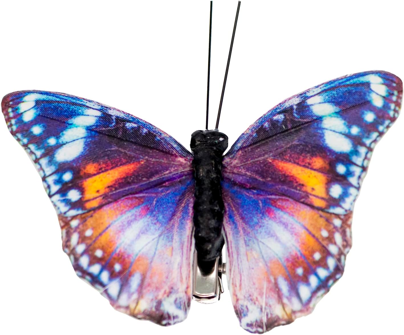 Fake Feather Butterflies with Clip