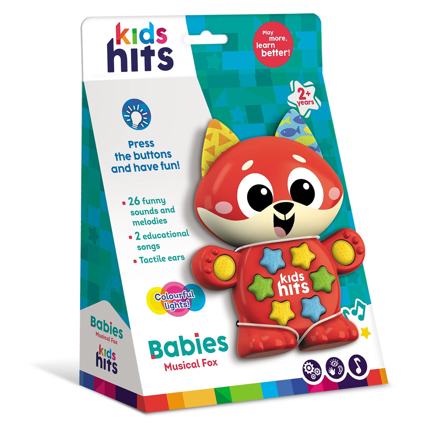 Kids Hits Educational Toddler Toy Babies Musical Fox Red