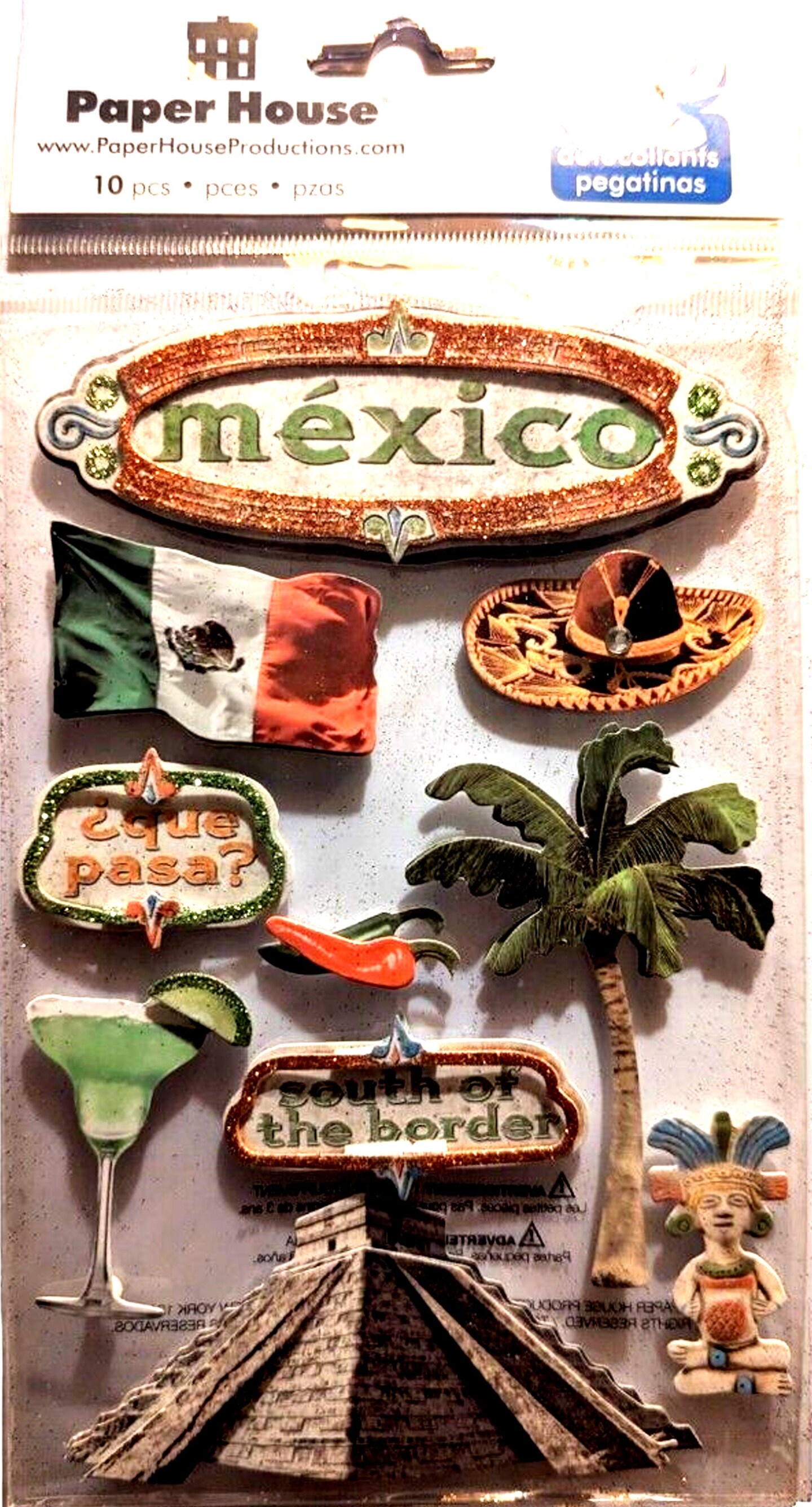 Paper House Mexico Dimensional Stickers