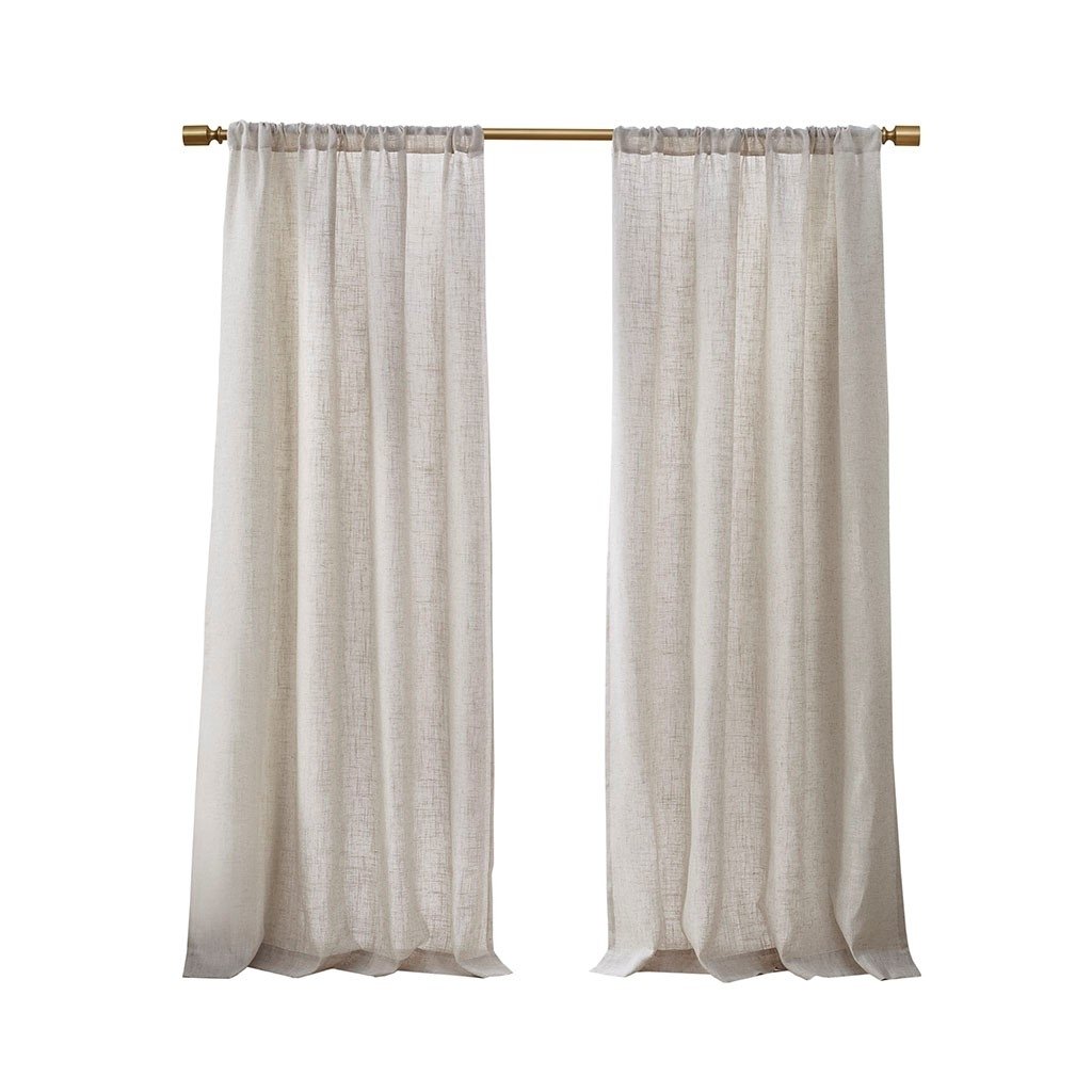 Gracie Mills   Eulalie Light Filtering Linen Blend Lightweight Curtain Panel Pair - GRACE-14978