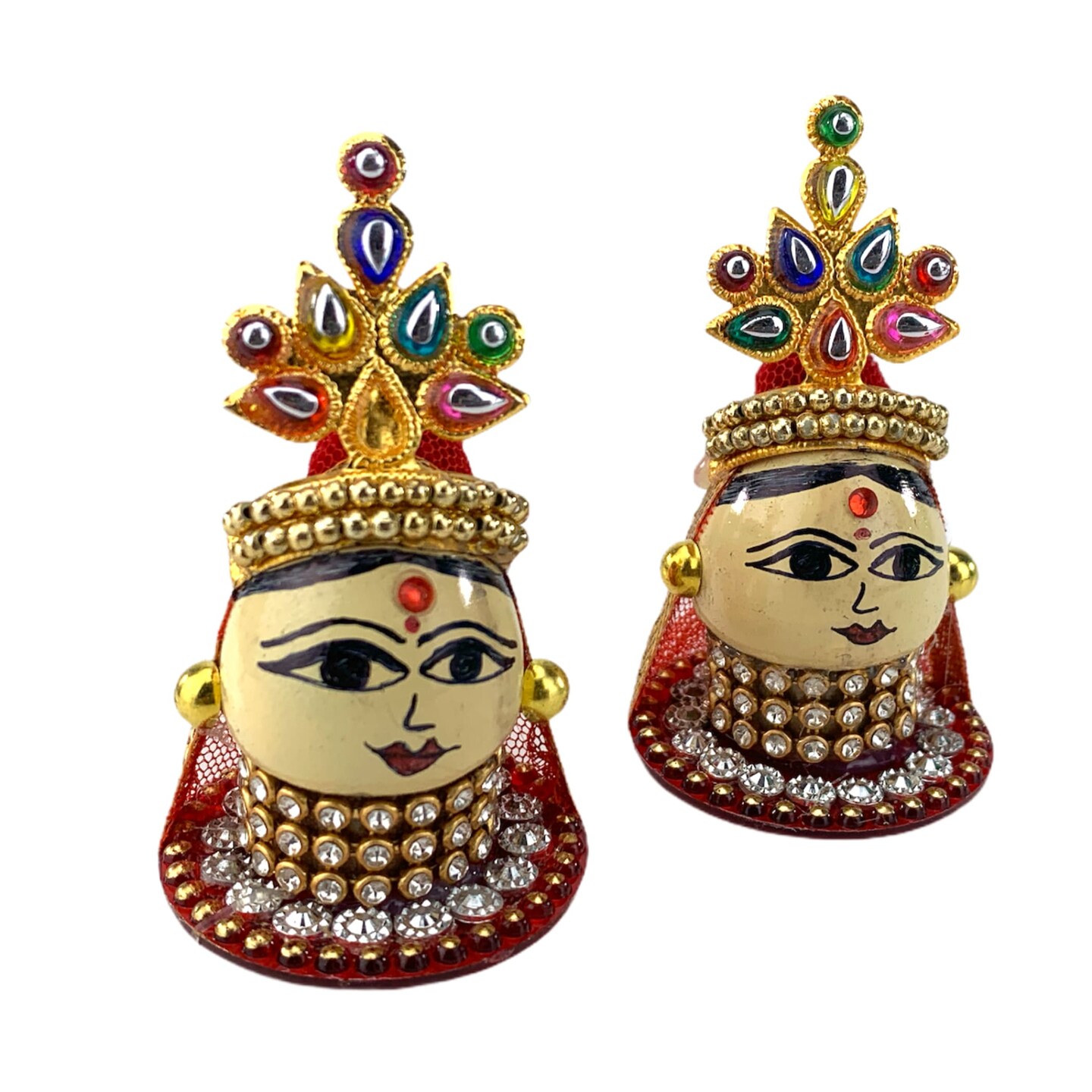 Goddess Riddhi Siddhi Set Riddhi Siddhi Idols Spouse of Ganesha Spiritual Gift Fortune Goddess Mandir Temple Pooja Item Home Office Decor Diwali Decoration Housewarming Gift