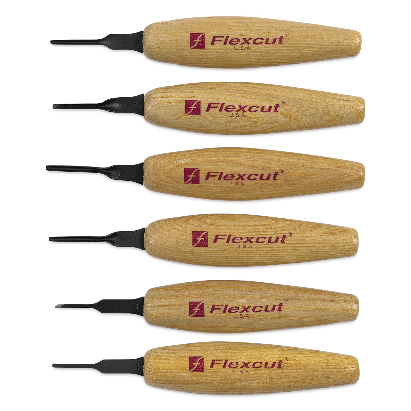 Flexcut Mixed Profile Micro Tools - Set of 6