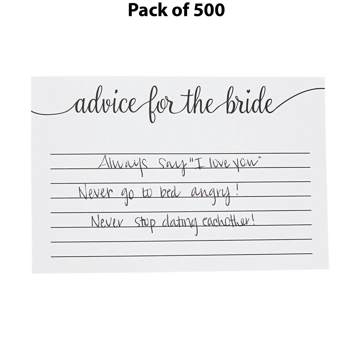 Advice for the Bride Cards - 6 inches wide by 4 inches tall | MINA&#xAE;