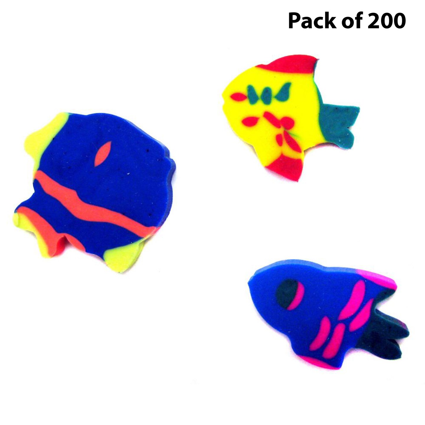 Fish Erasers Assorted colors and styles | Learning Activities for Kids | Raheev®