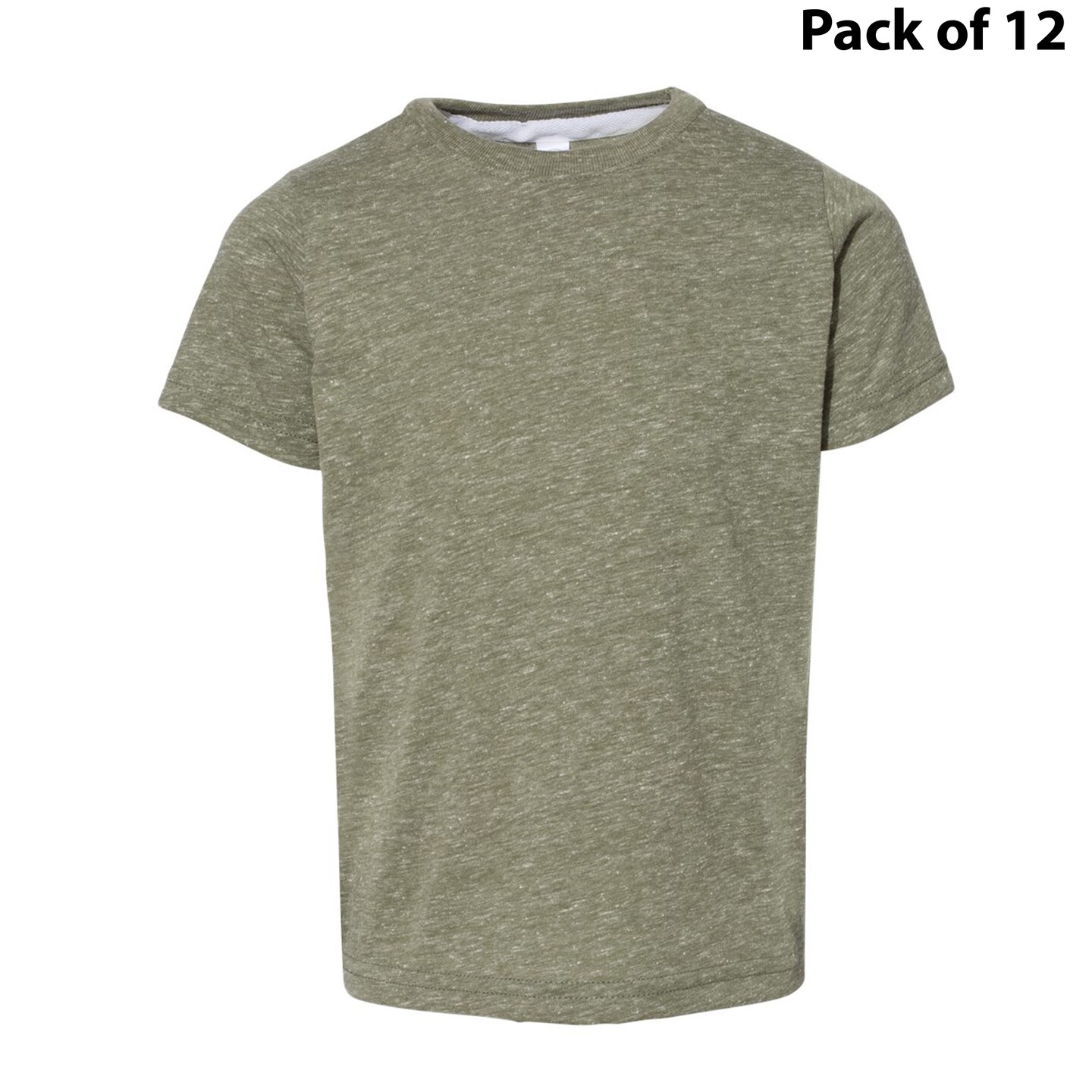 Rabbit Skins® Crew Short Sleeve Toddler Harborside Melange T-Shirt