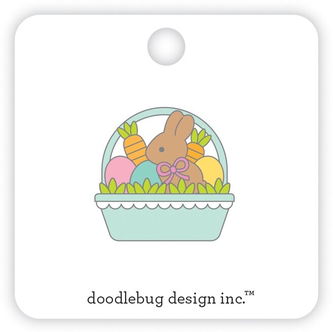 Doodlebug Collectible Enamel Pin-Easter Basket