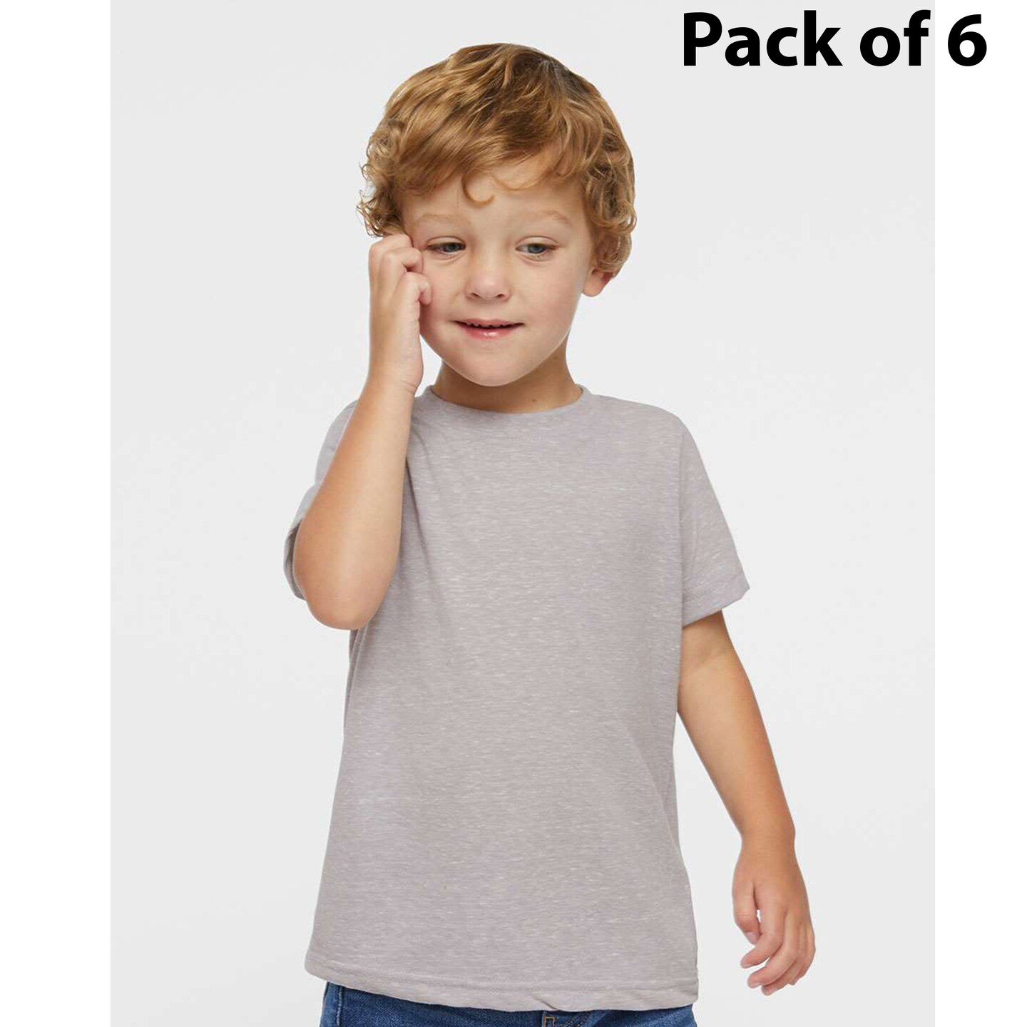 Rabbit Skins&#xAE; - Toddler Harborside M&#xE9;lange T-Shirt - 3391 |4.5 oz./yd&#xB2;, 65/35 polyester Tee