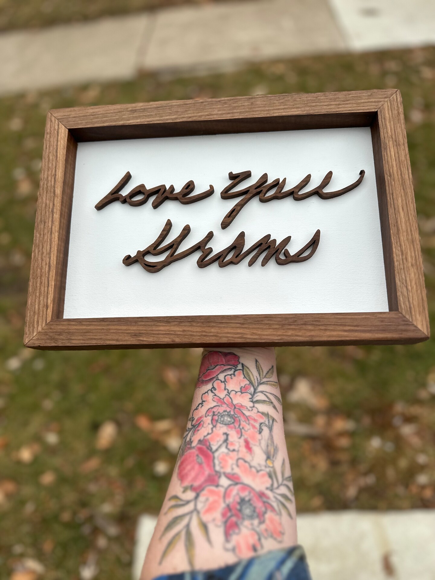 Handwriting Recreation, Custom Handwriting Gift, Turn Your Loved One's Handwriting Into Art, Hardwood Handwriting Replica product 2