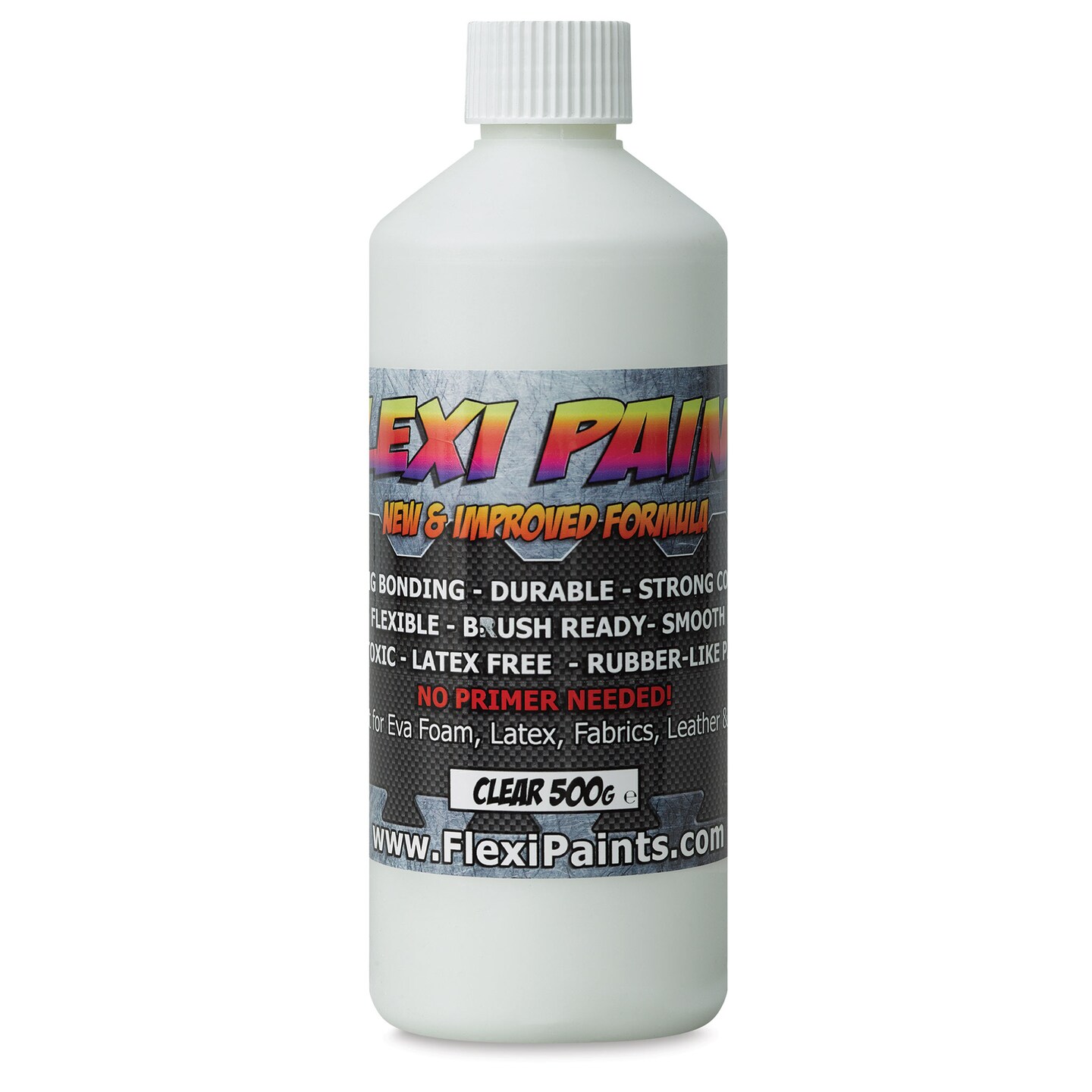 Flexi Paint Waterbased Flexible Cosplay Paint - Clear, 500 g (17.6 oz)