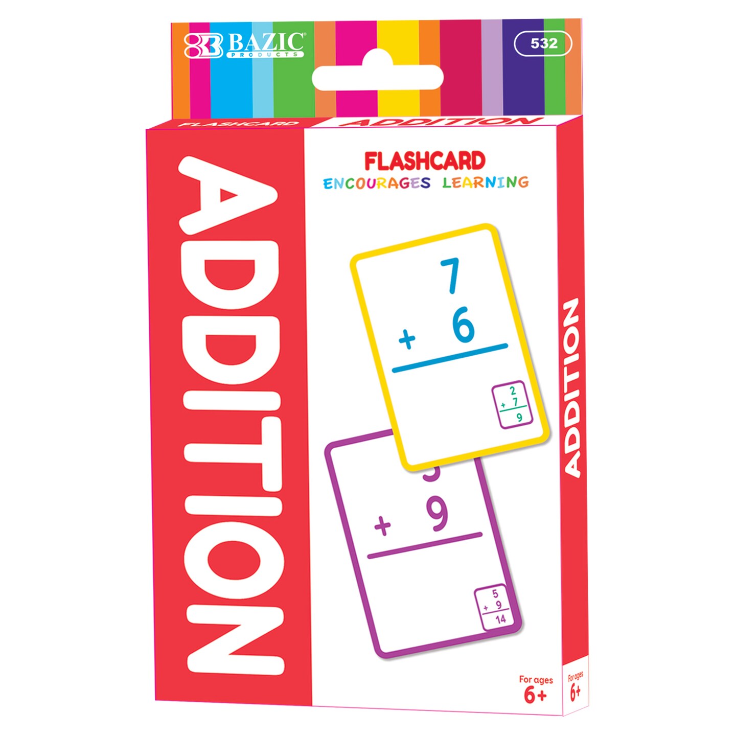 BAZIC Flash Cards Addition (36/Pack)