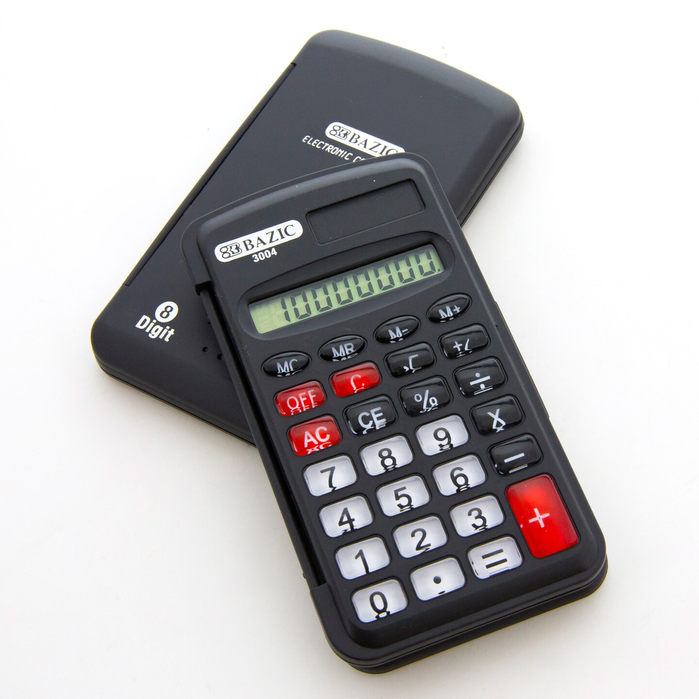 BAZIC Pocket Size Calculator 8-Digit w/ Flip Cover