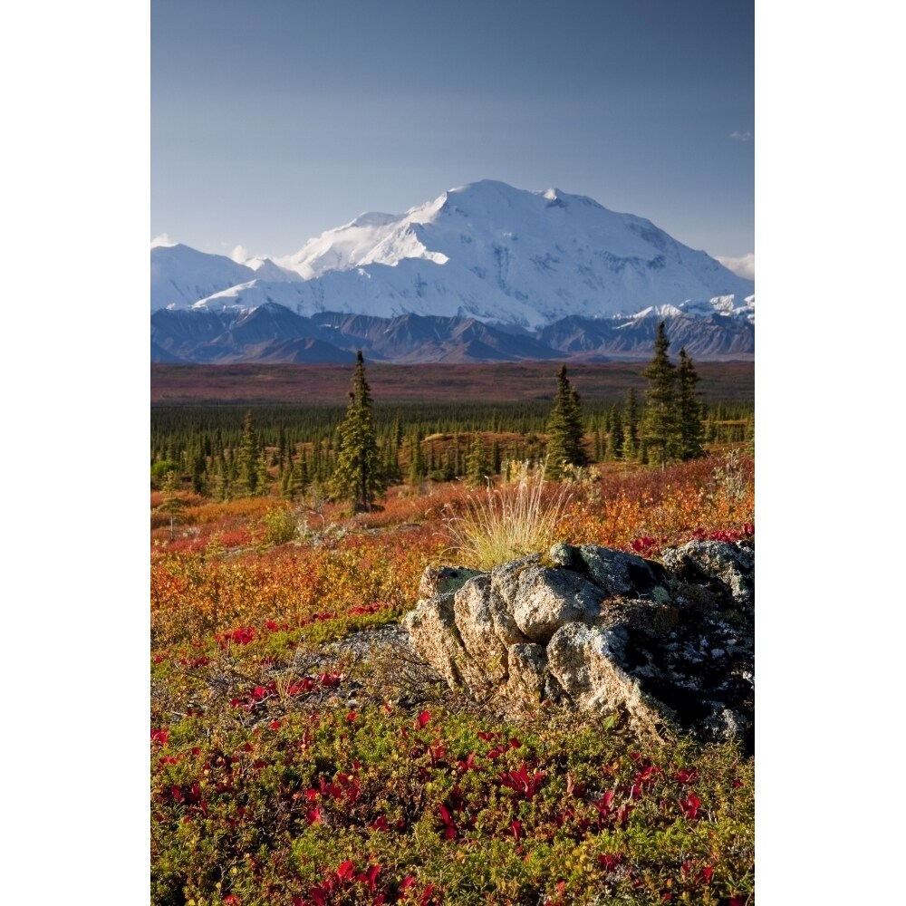 Posterazzi Scenic View Of Mt. Mckinley During Autumn Denali National 